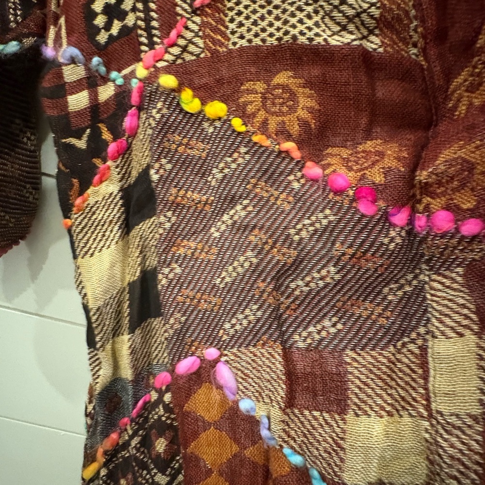 John Mark Multicolor Patchwork Cardigan NWT - image 6